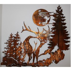 Signature Piece Elk in Woods by HGMW   151413745062